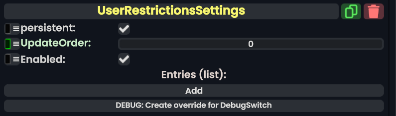 Component:UserRestrictionsSettings - Resonite Wiki