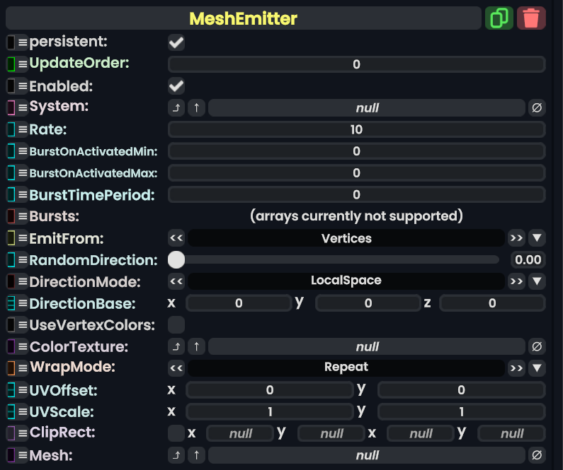 Component:MeshEmitter - Resonite Wiki