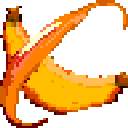 A banana with a planetary ring