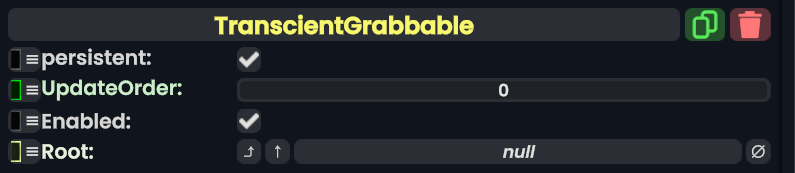Component:TranscientGrabbable - Resonite Wiki