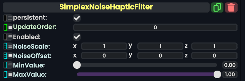 Component:SimplexNoiseHapticFilter - Resonite Wiki