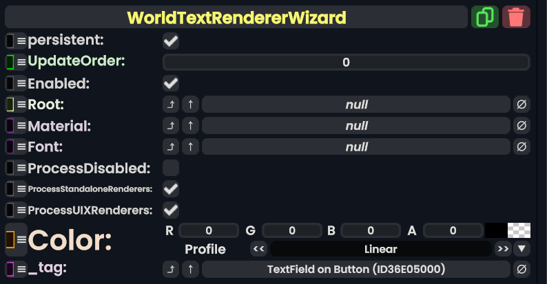 Component:WorldTextRendererWizard - Resonite Wiki