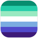 Trans Inclusive Gay Mens pride flag