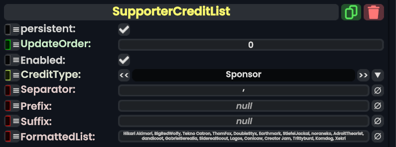 Component:SupporterCreditList - Resonite Wiki
