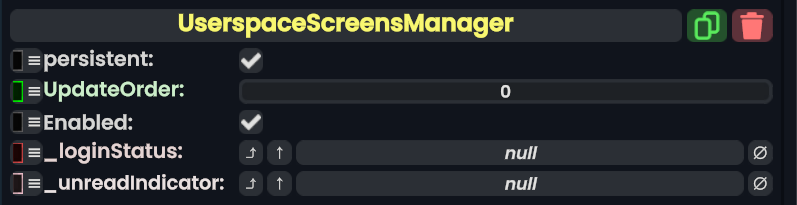 Component:UserspaceScreensManager - Resonite Wiki