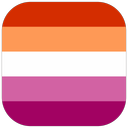 Lesbian pride flag