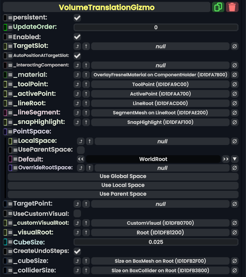 Component:VolumeTranslationGizmo - Resonite Wiki