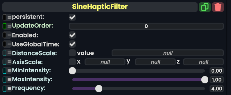 Component:SineHapticFilter - Resonite Wiki