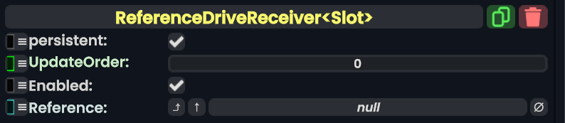 Component:ReferenceDriveReceiver - Resonite Wiki