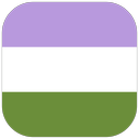 Genderqueer pride flag