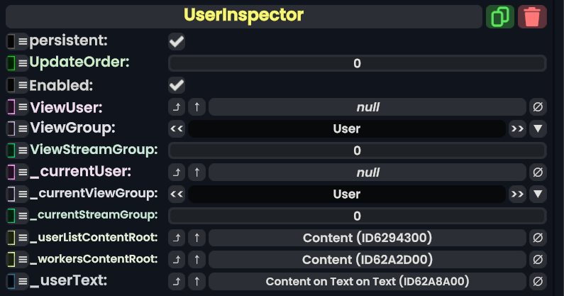 Component:UserInspector - Resonite Wiki