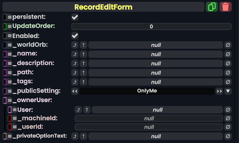 Component:RecordEditForm - Resonite Wiki