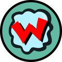 Teal circle with a "W" in the center