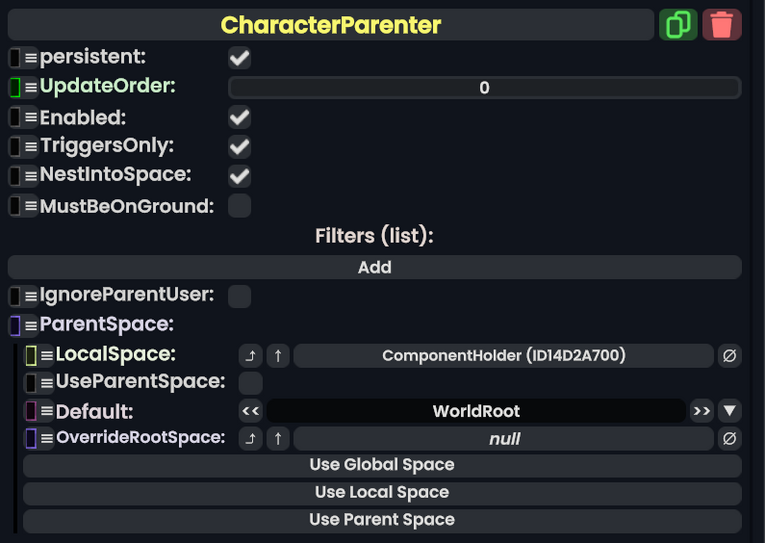 Component:CharacterParenter - Resonite Wiki