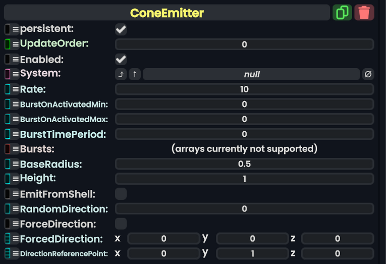 Component:ConeEmitter - Resonite Wiki