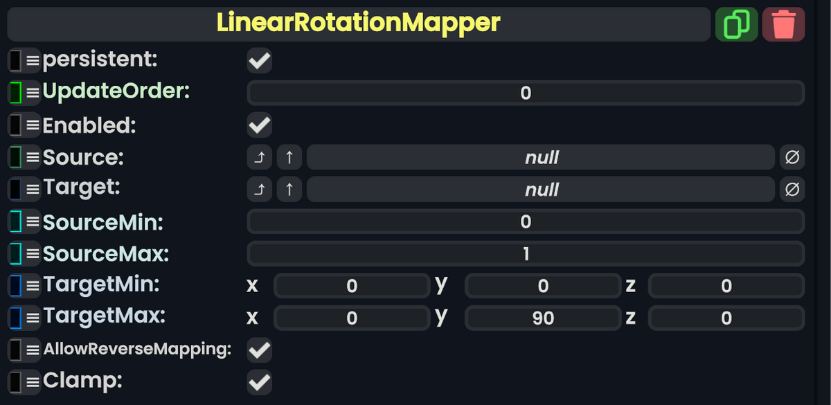 Component:LinearRotationMapper - Resonite Wiki
