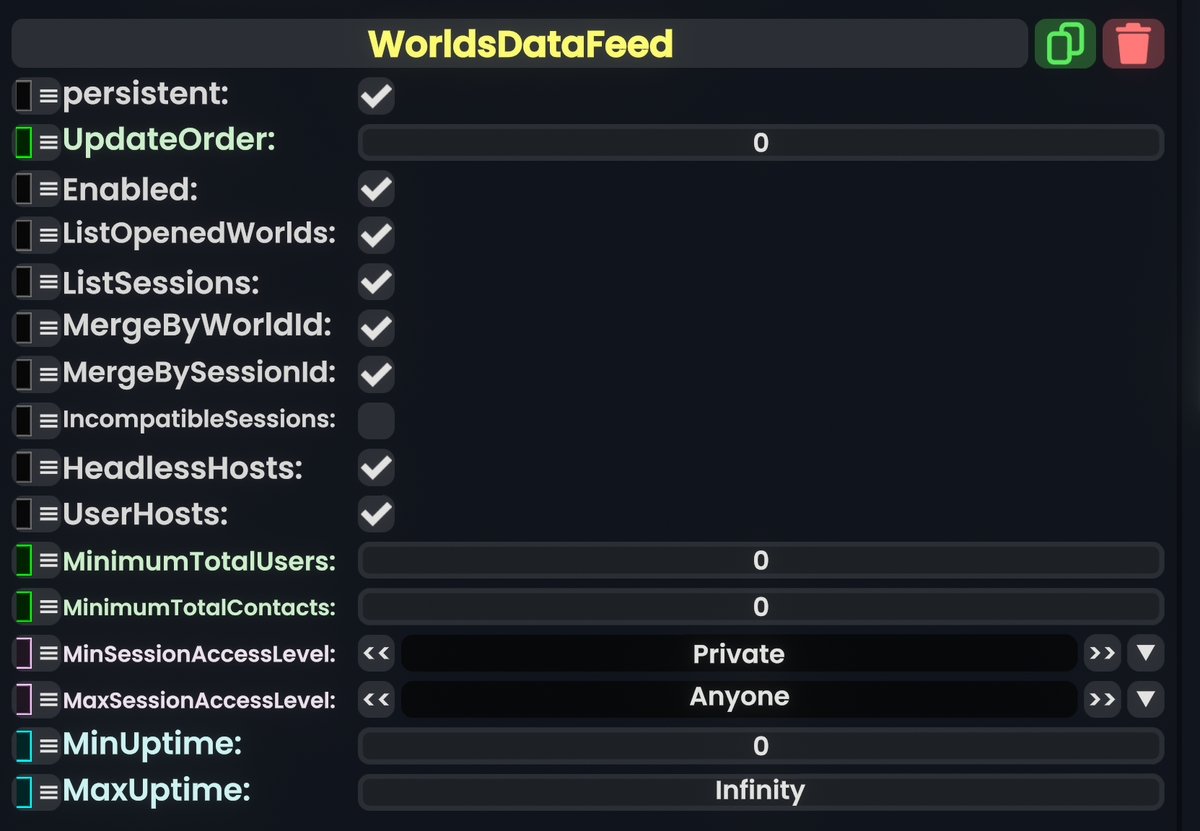 Component:WorldsDataFeed - Resonite Wiki