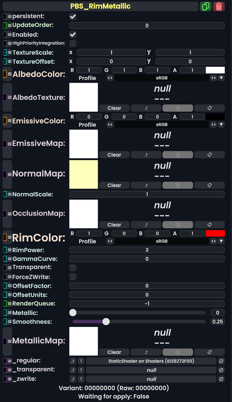 Component:PBS RimMetallic - Resonite Wiki