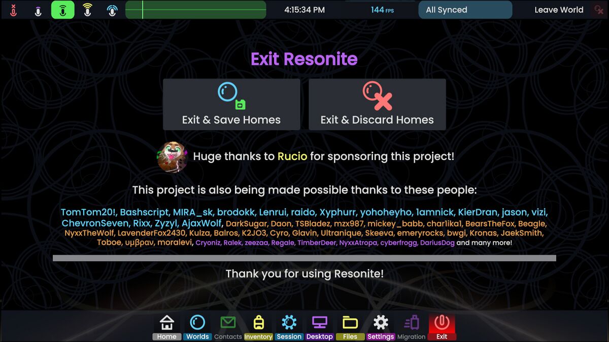 Dash menu - Resonite Wiki
