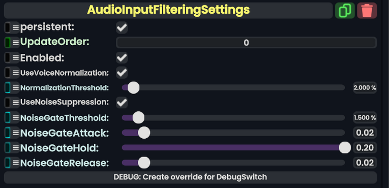 Component:AudioInputFilteringSettings - Resonite Wiki