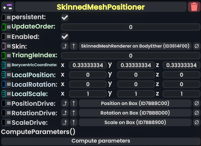 Component:SkinnedMeshPositioner - Resonite Wiki