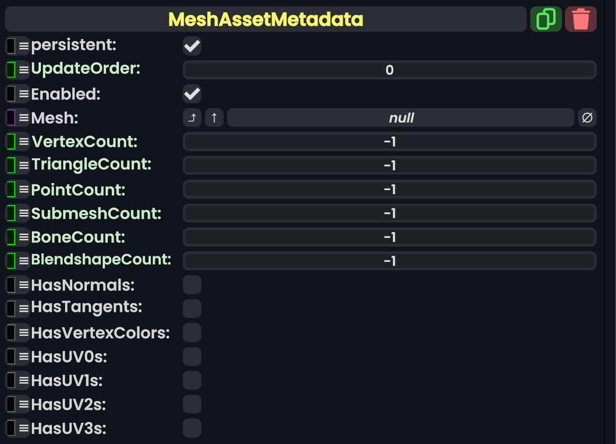 Component:MeshAssetMetadata - Resonite Wiki