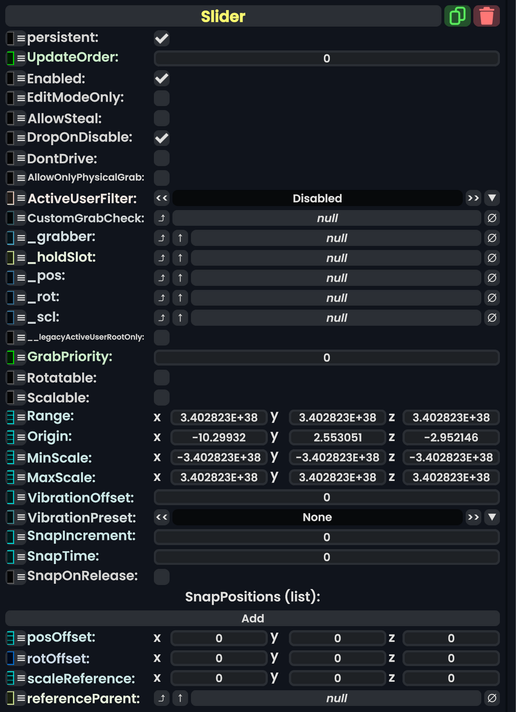 Component:Slider - Resonite Wiki