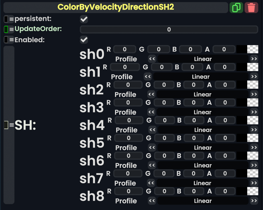 Component:ColorByVelocityDirectionSH2 - Resonite Wiki