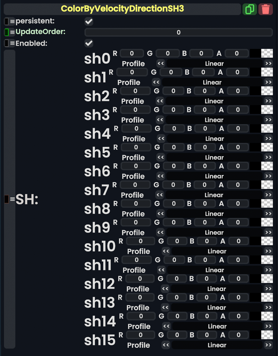 Component:ColorByVelocityDirectionSH3 - Resonite Wiki