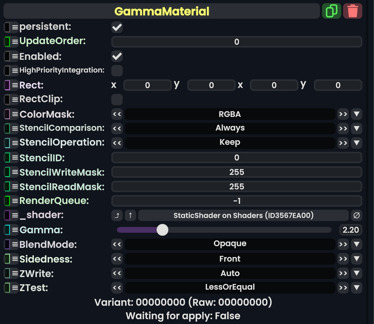 Component:GammaMaterial - Resonite Wiki