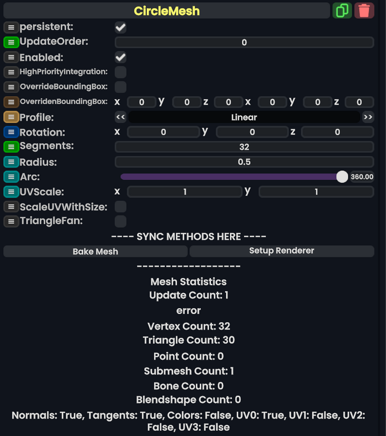 Component:CircleMesh - Resonite Wiki