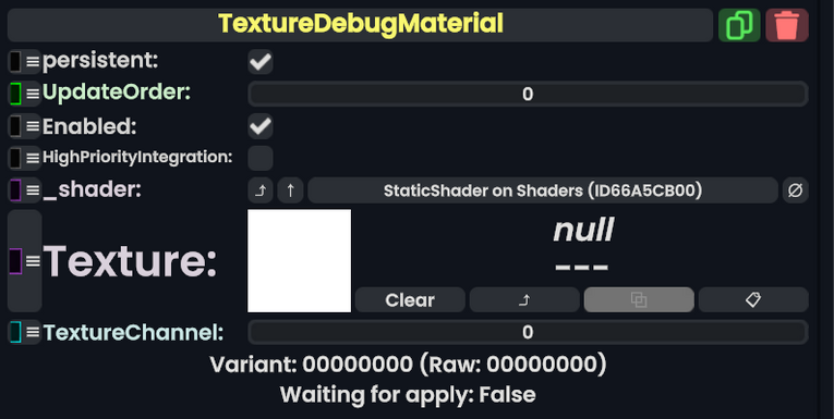 Component:TextureDebugMaterial - Resonite Wiki
