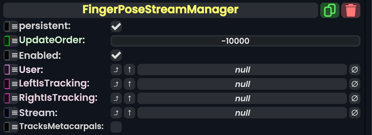 Component:FingerPoseStreamManager - Resonite Wiki