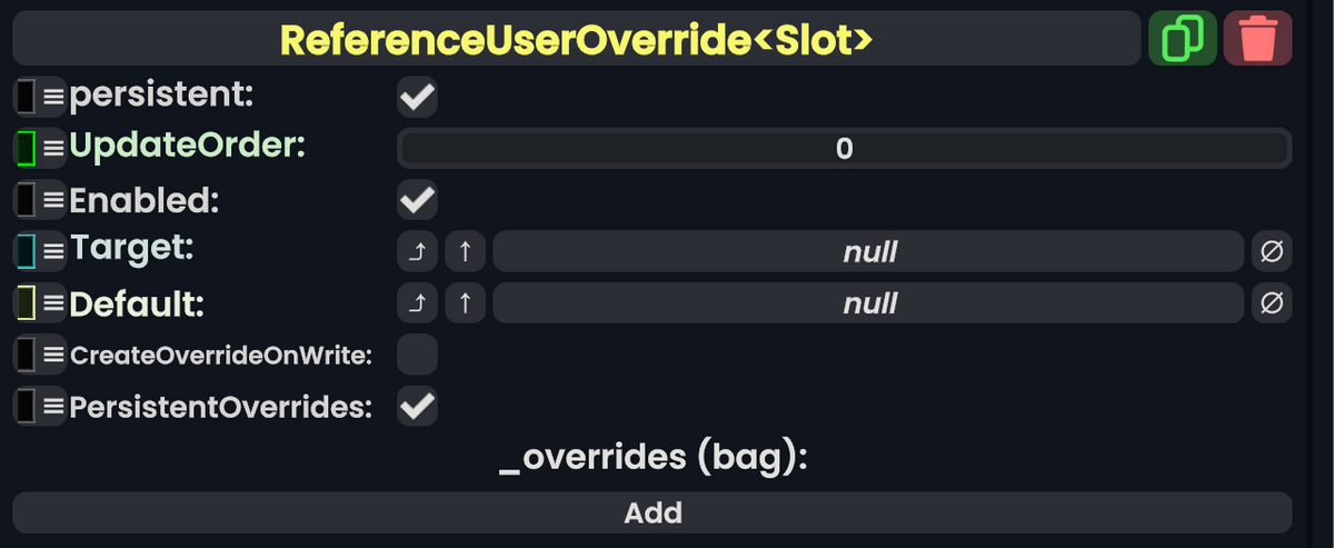 Component:ReferenceUserOverride - Resonite Wiki