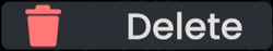 Button with the text "Delete" with a red trash bin icon
