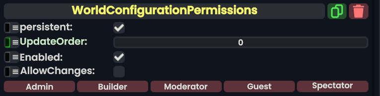 Component:WorldConfigurationPermissions - Resonite Wiki