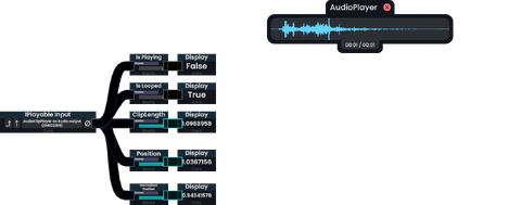 Clip Length node being used along side a bunch of other basic information about a clip.