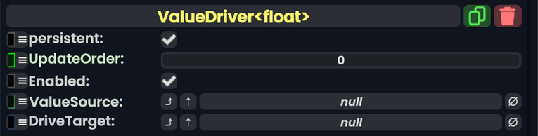 Component:ValueDriver - Resonite Wiki