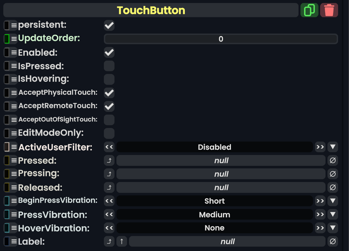 Component:TouchButton - Resonite Wiki