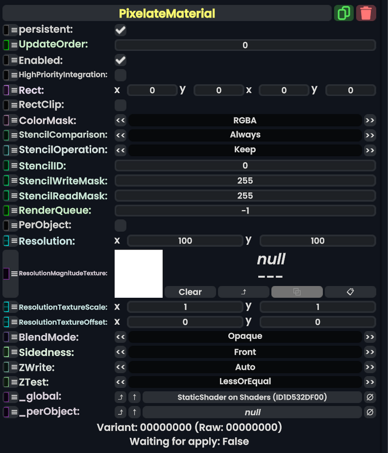 Component:PixelateMaterial - Resonite Wiki