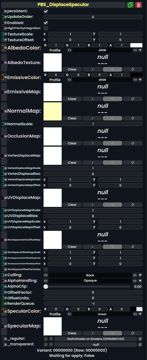 Component:PBS DisplaceSpecular - Resonite Wiki