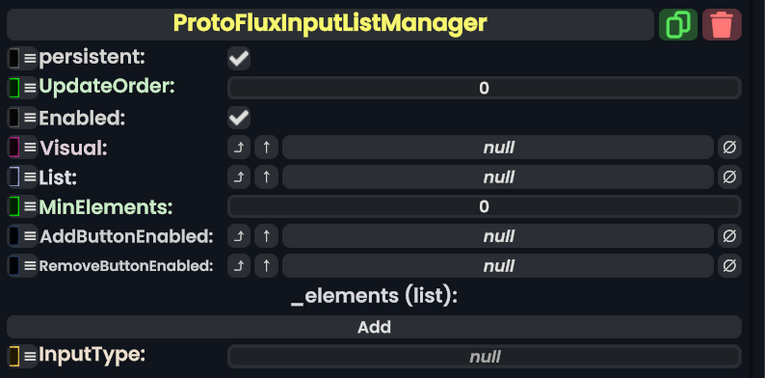 Component:ProtoFluxInputListManager - Resonite Wiki