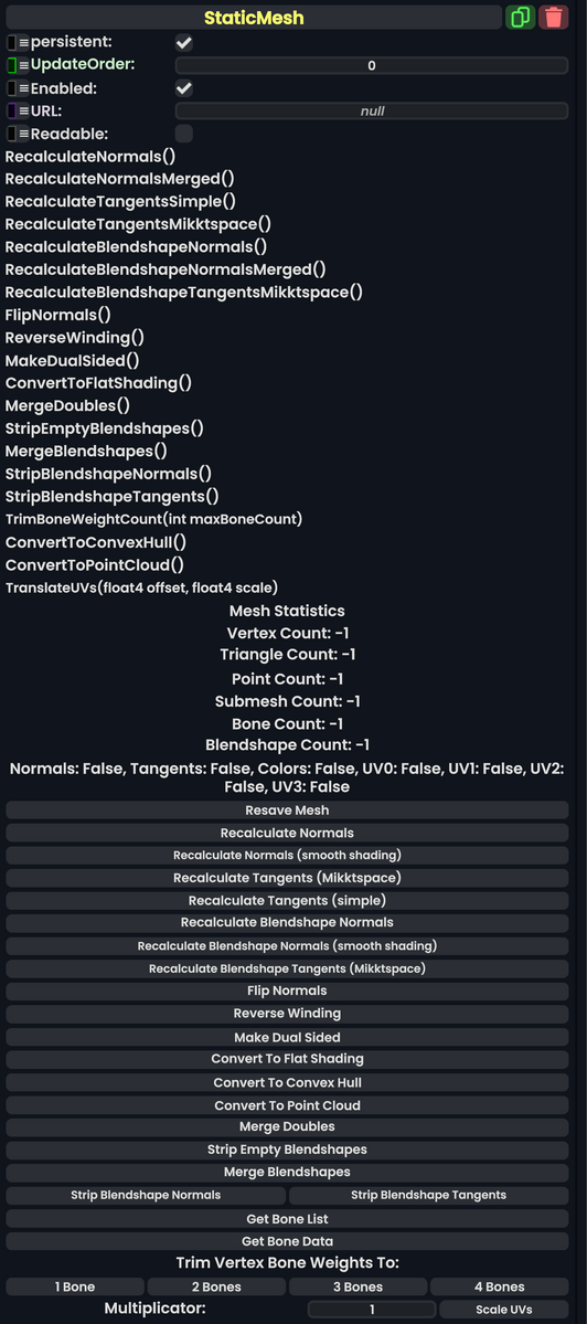 Component:StaticMesh - Resonite Wiki