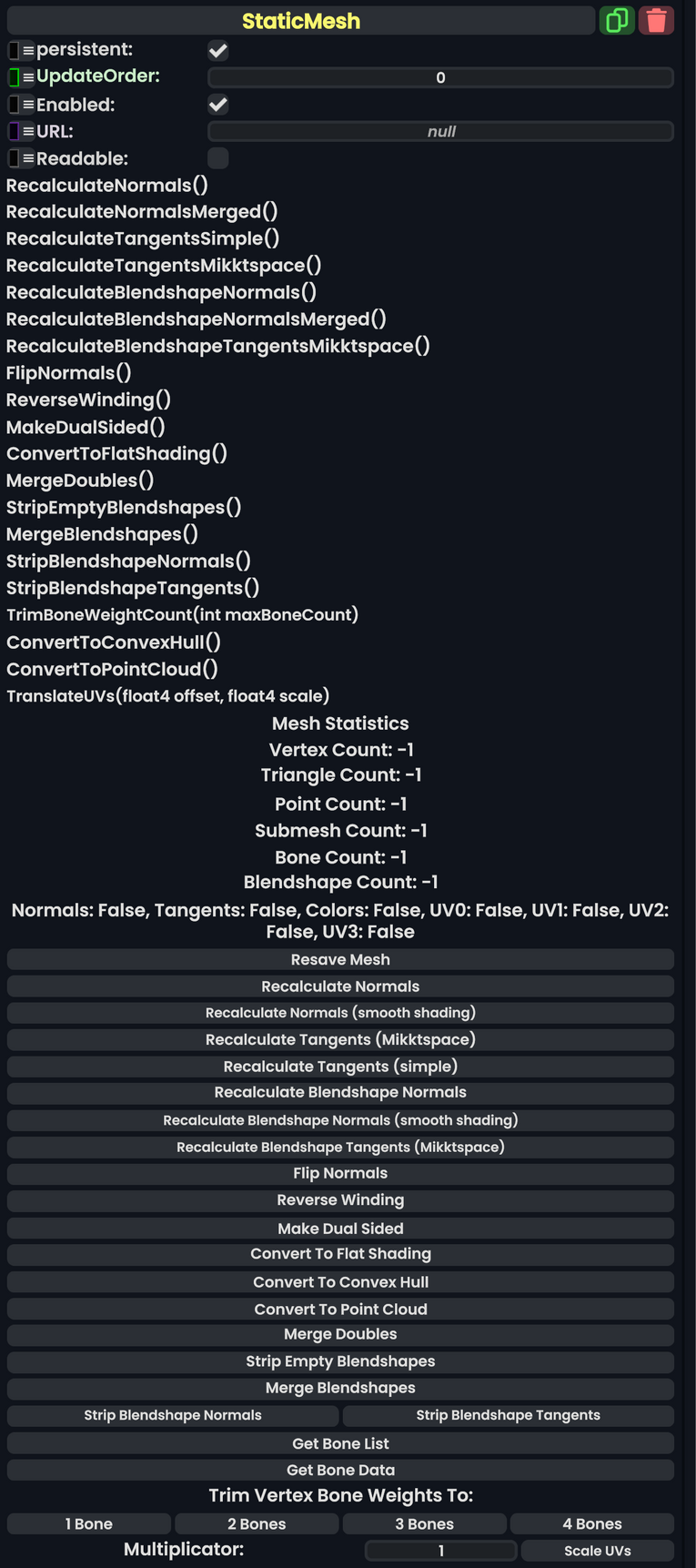 Component:StaticMesh - Resonite Wiki