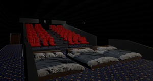 The seating area in the Hidden Star Theater
