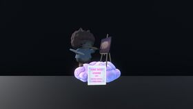 This trophy is given to the winner of the Art category.