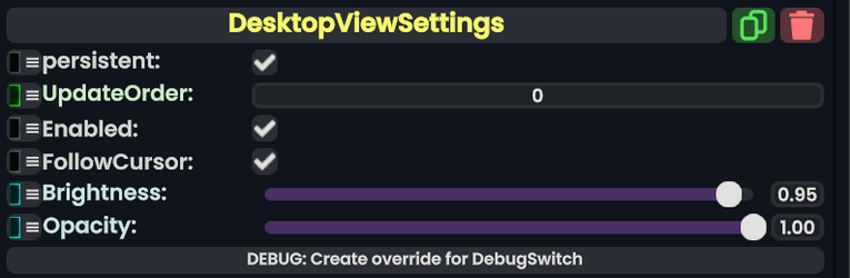 Component:DesktopViewSettings - Resonite Wiki