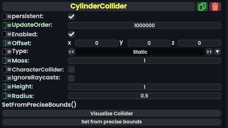 Component:CylinderCollider - Resonite Wiki