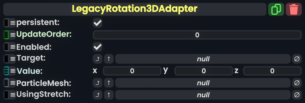 Component:LegacyRotation3DAdapter - Resonite Wiki