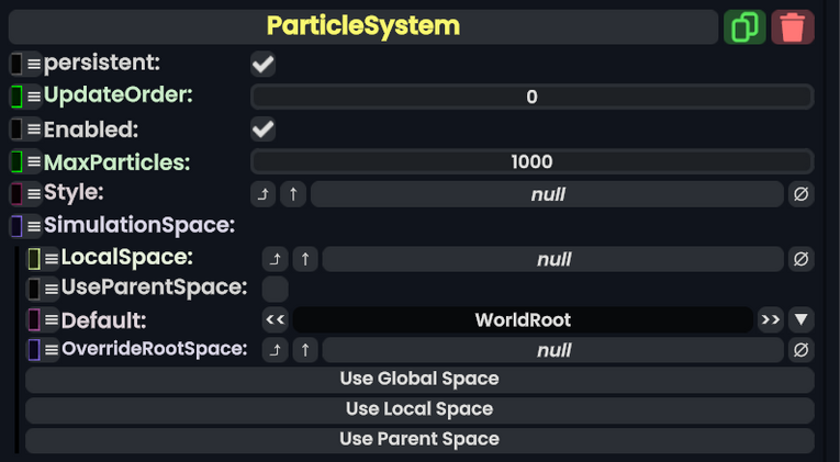 Component:ParticleSystem - Resonite Wiki